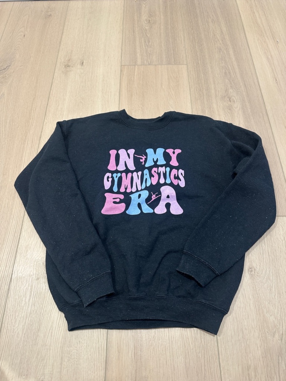 In My Gymnastics Era Sweatshirt Crew Neck Youth Girls Size XL Extra Large Gildan